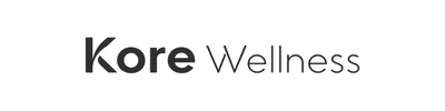 The text 'Kore Wellness' in dark gray lettering on a solid off-white background.