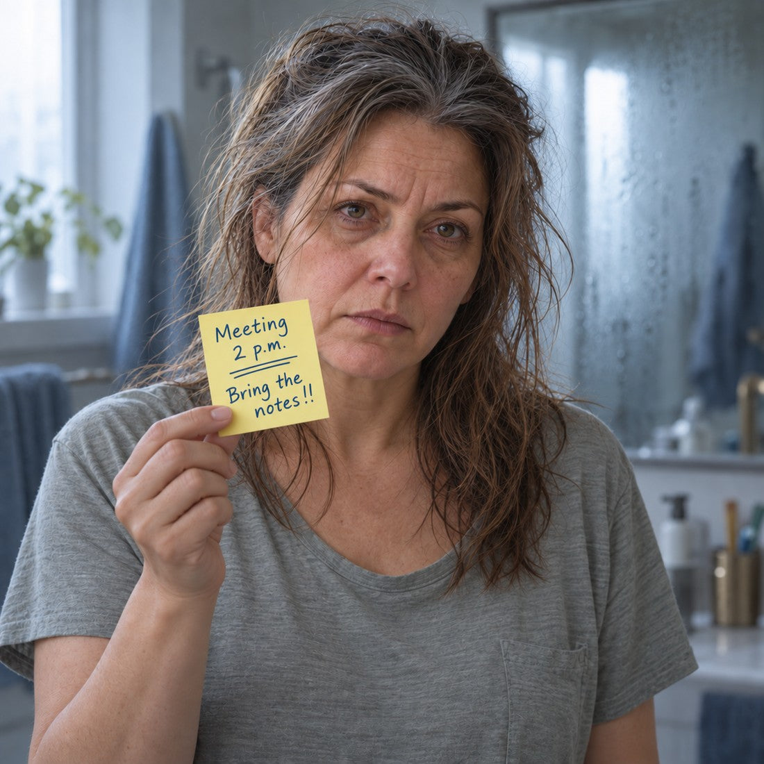 woman, close portrait, tired