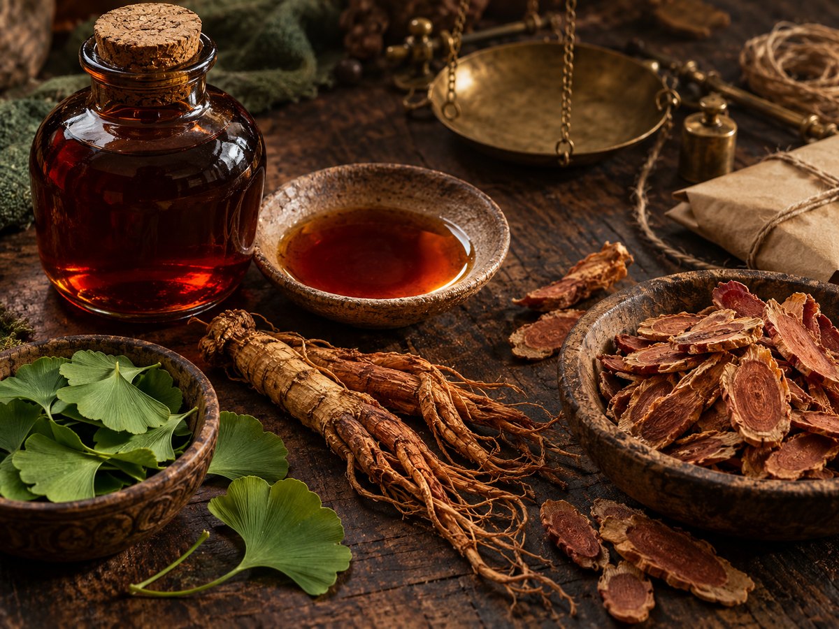 red ginseng root still life