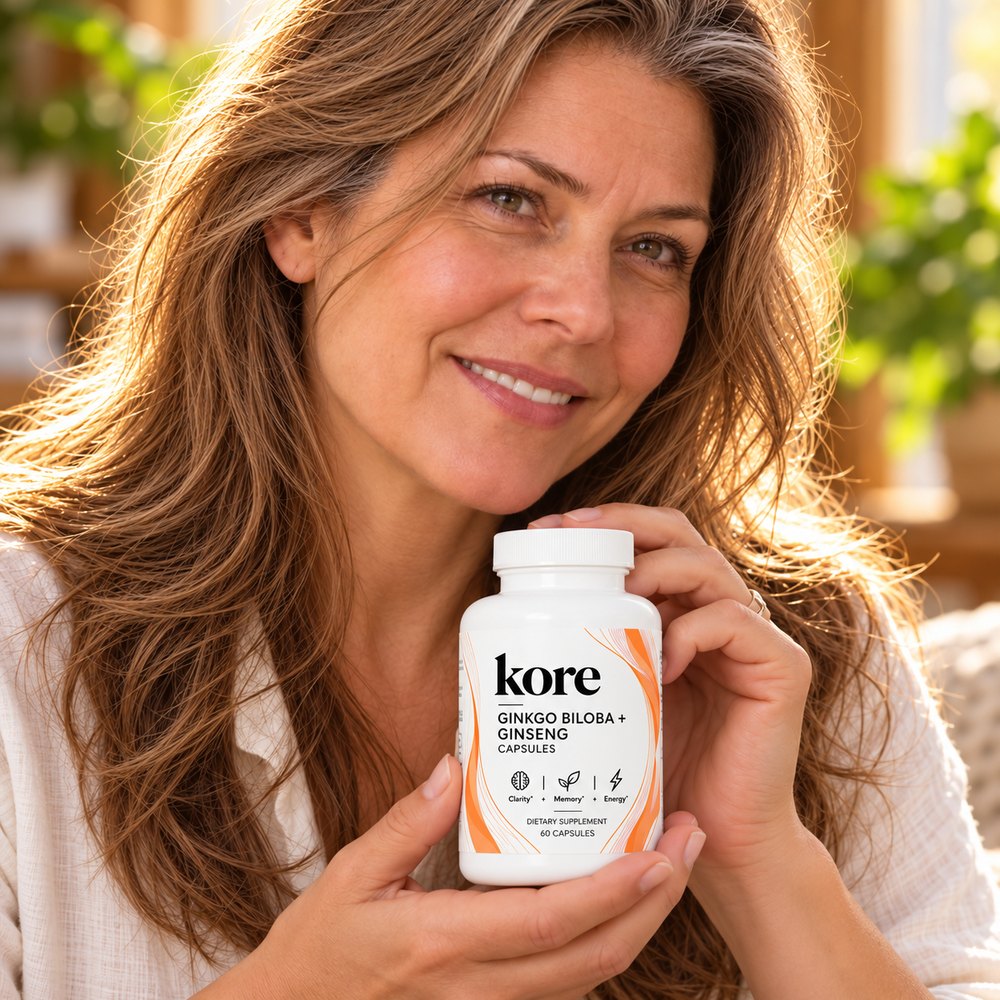 product + woman holding bottle (right)